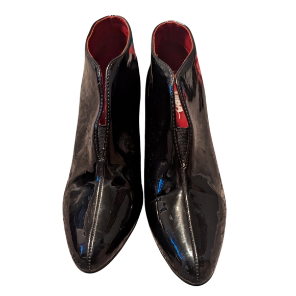 Diba Patent Black Ankle Boots size 8 - Picture 4 of 8